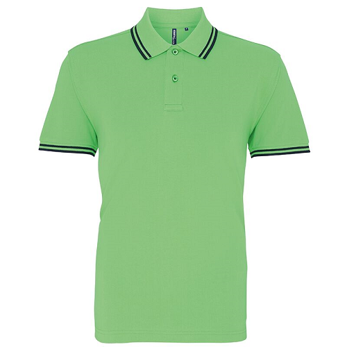 Asquith & Fox Men's Classic fit tipped Polo. AQ011