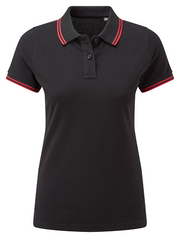 Asquith & Fox Women's Classic Fit Tipped Polo. AQ021
