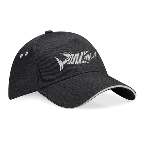 Peaked cap with Market Harborough Swim Club logo