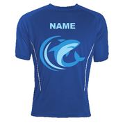 St.Austell Sharks Performance T Shirt Back customised with logo