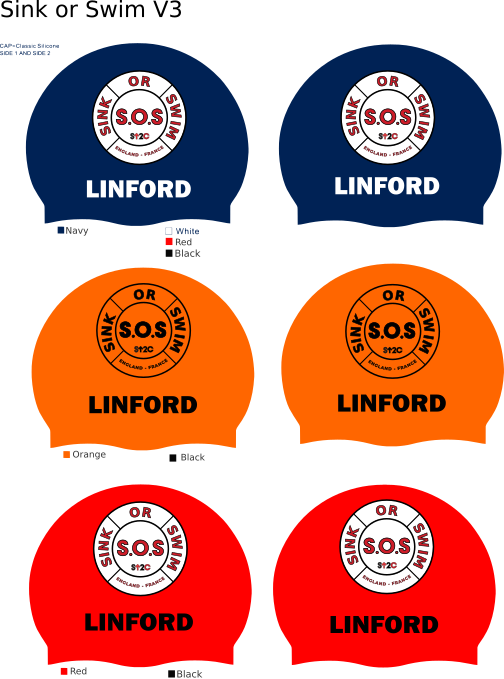 ★2024SS新作★KIRSH★KIRSH LOGO SHIRRING SWIMMING CAP 2-Pack Silicone Swim Cap - XTERRA OUTLET